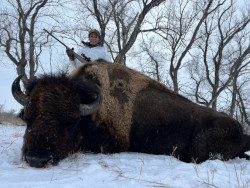 Lisa-Super-Trophy-Buffalo Hunting in South Dakota